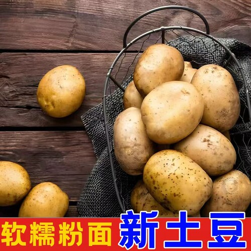 现挖黄皮黄心贵州土豆新鲜