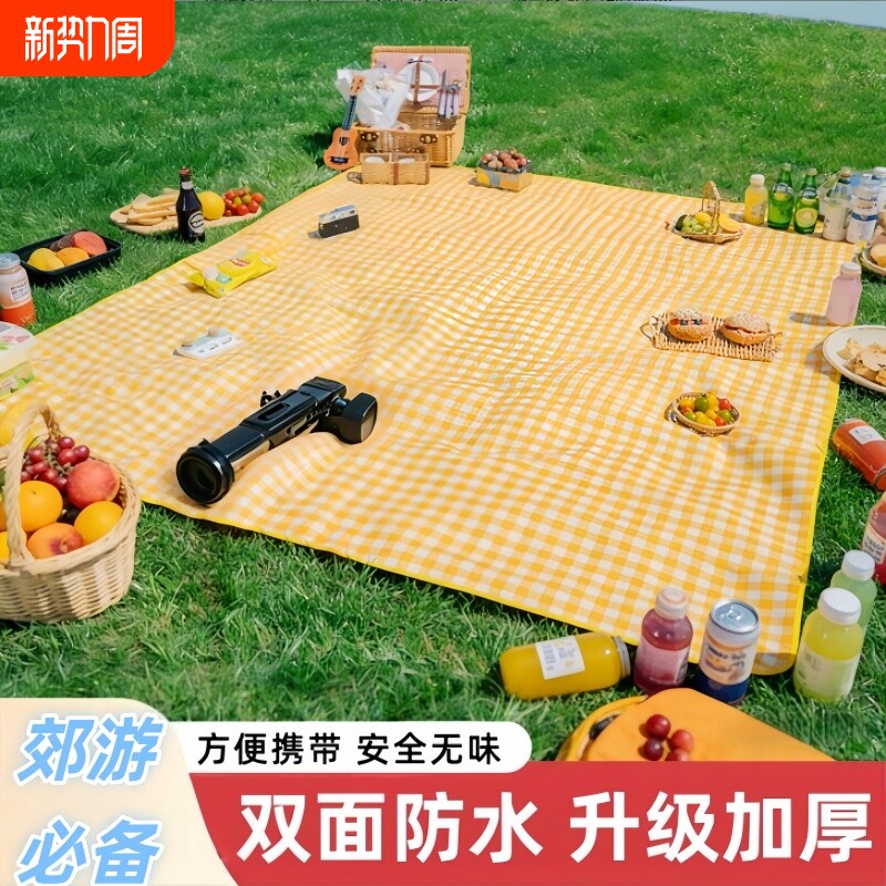 野餐垫户外地垫防潮垫加厚垫子野炊野营沙滩帐篷春游坐垫防水草坪