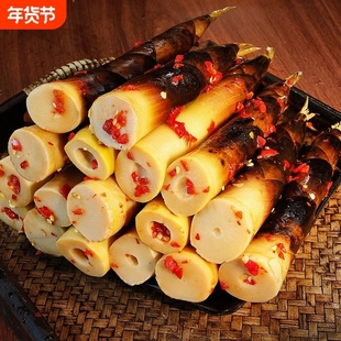 网红手剥笋泡椒竹笋尖开袋即食手拨笋酸笋香辣手撕嫩笋尖休闲零食