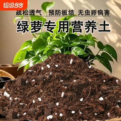 绿萝专用营养土绿萝土通用型养花多肉绿植盆栽土壤植物花盆疏松