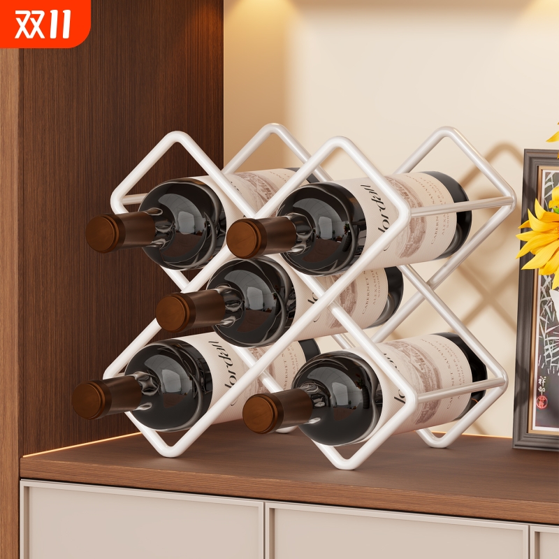 红酒架置物架格子家用免安装