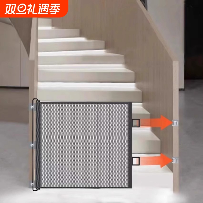 免打孔宠物围栏可伸缩防猫门栏加高加固拦猫专用隔离网防护狗栅栏