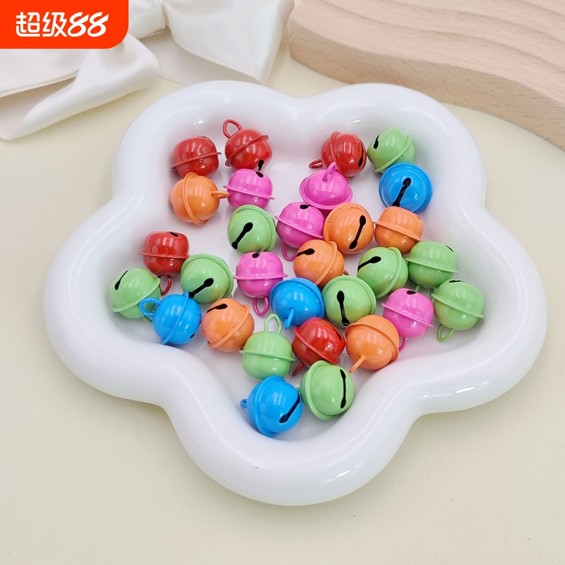 22mm糖果色烤漆金属小铃铛diy宠物配饰钥匙扣配件材料马卡龙高级