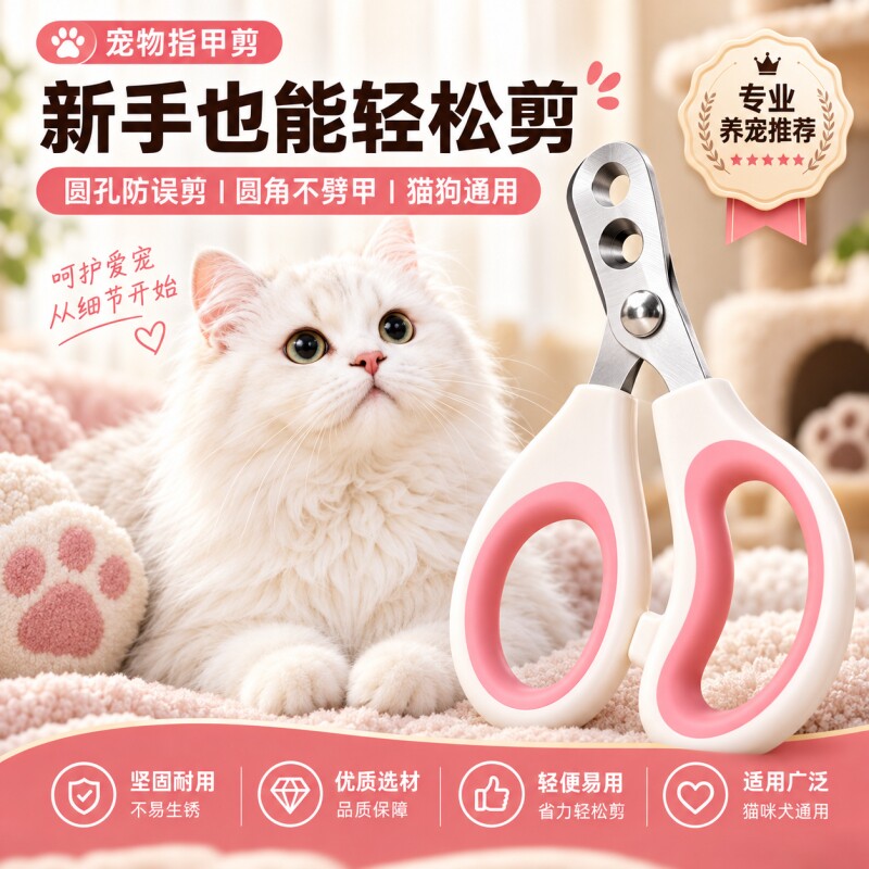 宠物指甲剪猫狗通用锋利专用指甲钳新手常备血线指甲剪子猫咪幼猫