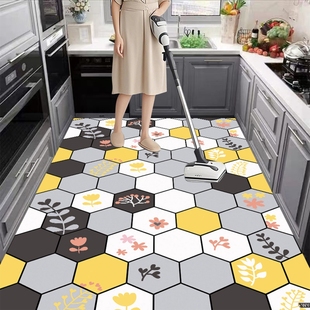 硅藻泥厨房地垫防滑防油吸水垫门口耐脏脚垫防水专用可擦免洗地毯