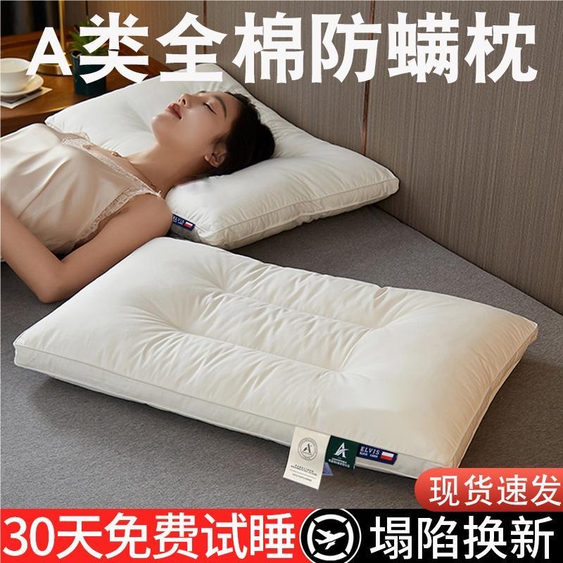 学生成人A类全棉枕芯除菌防螨