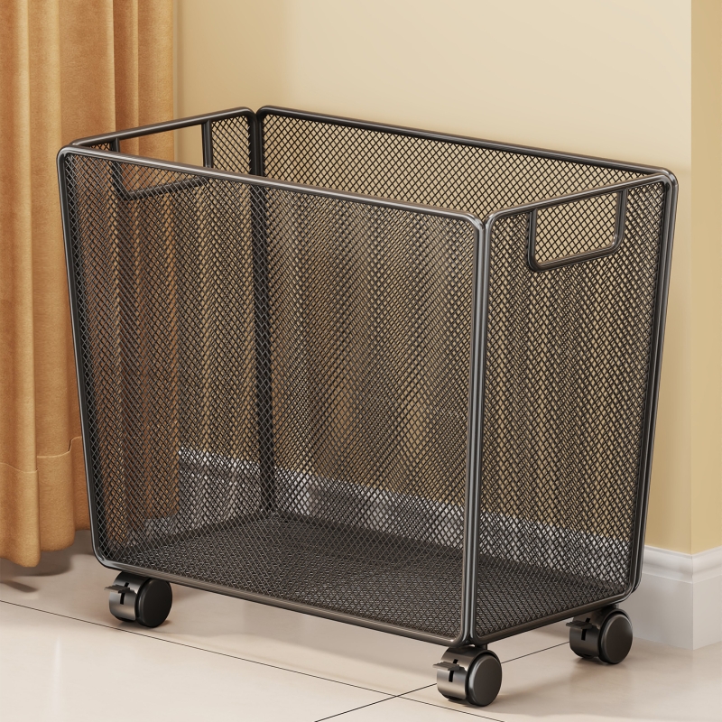 桌下书包置物架滑轮落地书本整理