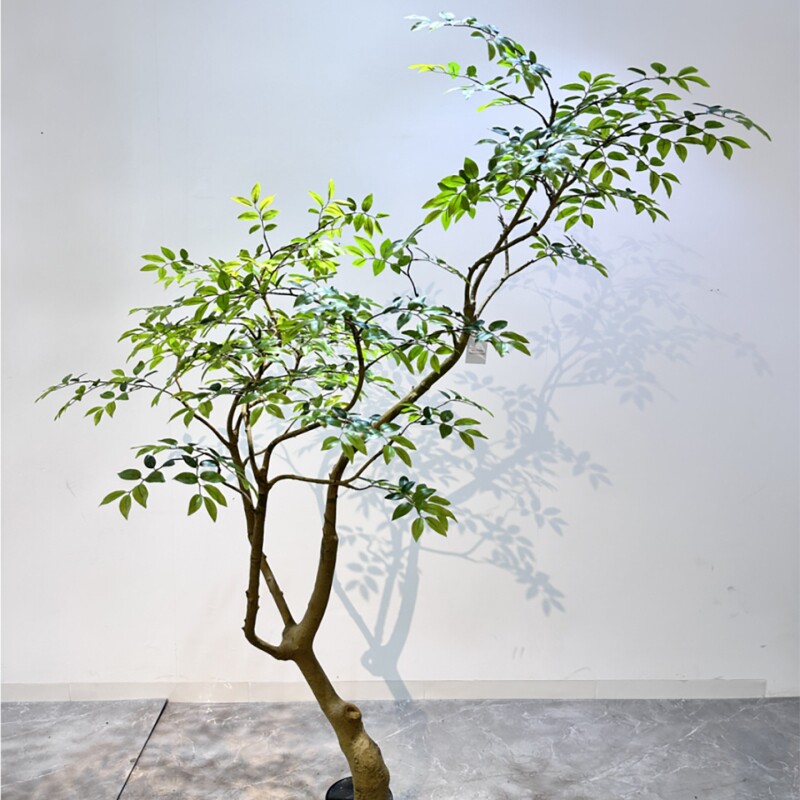 仿真嘉宝咖啡红枫杜鹃树满堂红树林盆栽绿植室内客厅装饰仿生植物
