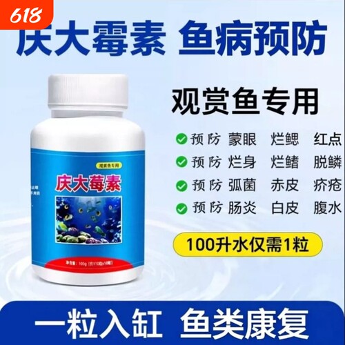 养鱼达人推荐锦鲤烂尾鱼病专用药