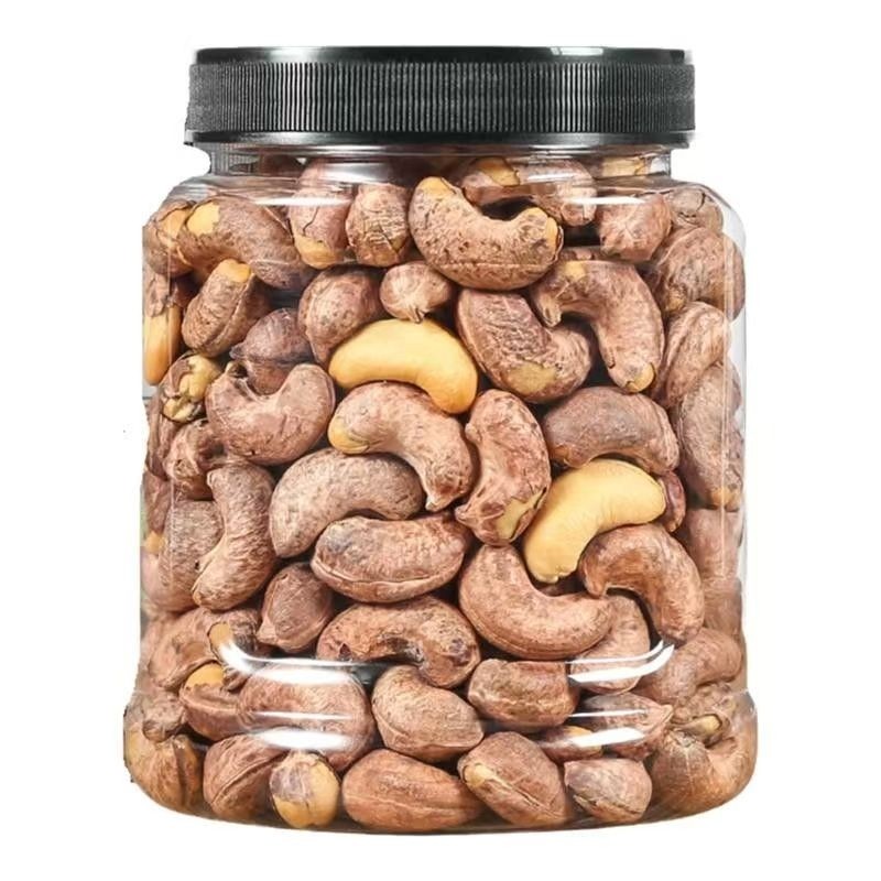 新货带皮腰果腰果仁颗粒袋装紫衣紫皮坚果原味零食批发罐装源头