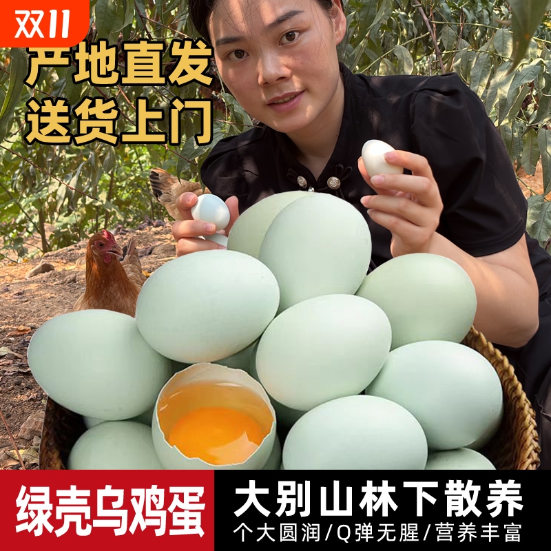 新鲜土鸡蛋现捡现发高营养好吃