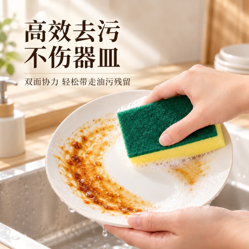百洁布海绵魔力擦去污耐用神奇魔术擦茶杯清洁棉块洗碗神器