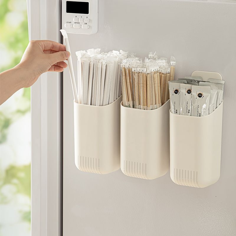 冰箱磁吸收纳盒筷子筒