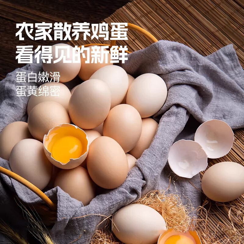 现捡鸡蛋正宗农家散养营养土鸡蛋新鲜柴鸡蛋草月子鸡蛋谷物蛋整箱