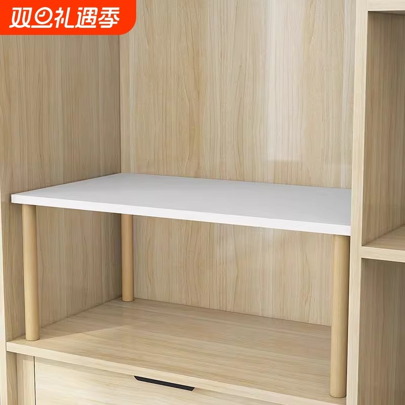 衣柜分层神器置物架衣服柜收纳架橱柜空间利用分层架承重实木