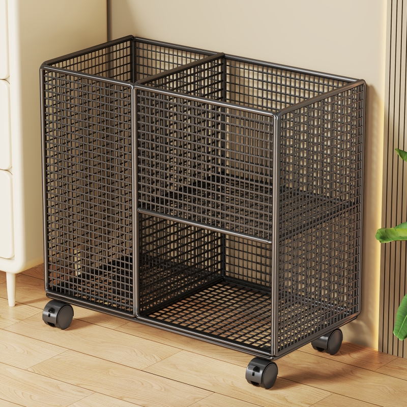 瑜伽装备收纳筐家用大容量带轮