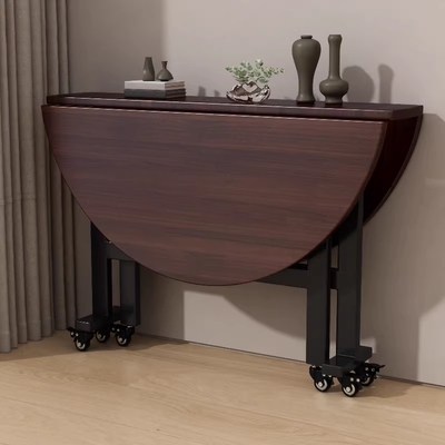 可折叠吃饭大圆桌拆叠餐桌饭桌客厅出租房桌子10人聚会吃饭桌子