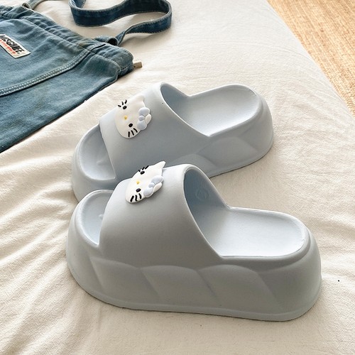 可爱个性EVA厚底凉拖鞋女夏季外穿