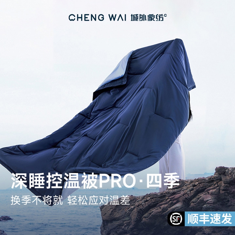 双层控温四季免被套深睡被可水洗