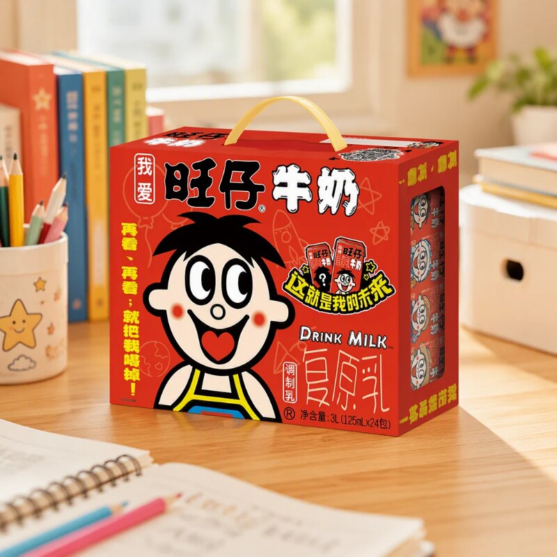 旺旺旺仔牛奶125ml*24盒整箱囤货畅饮装礼盒送礼伴手节日礼物盒装