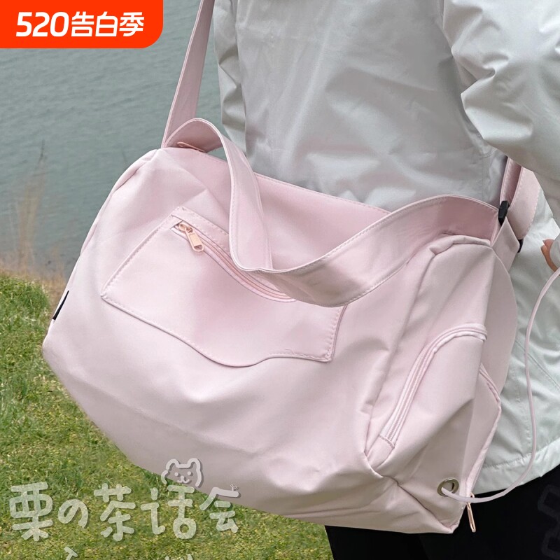 运动瑜伽短途旅行袋女潮 ins大容量训练游泳健身包收纳斜挎背包男