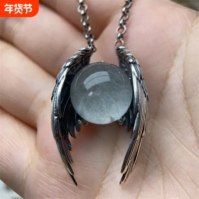 「诀别诗」幽灵水晶吊坠项链原创小众复古独特个性高级挂坠配饰