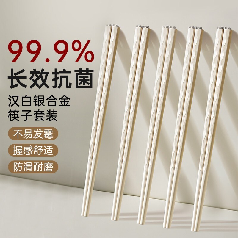 【畅销爆款】家用抗菌防霉合金筷图片