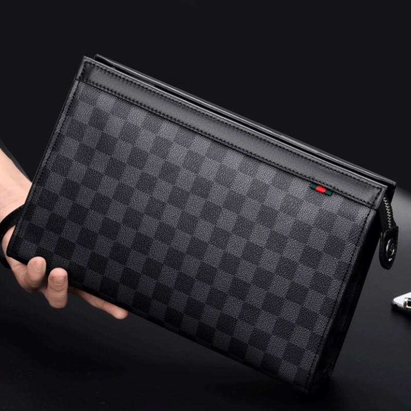 男士手包大容量商务休闲欧美时尚手拿包新款办公手机包钱包笔记本