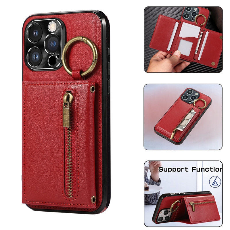 商务可插卡可斜跨防摔手机壳