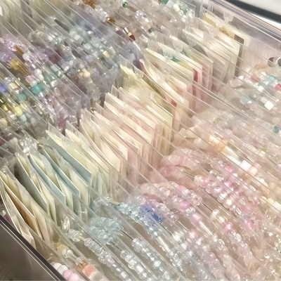 马卡龙高颜值diy随心配可爱米珠手链ins风串珠成品甜美多巴胺闺蜜