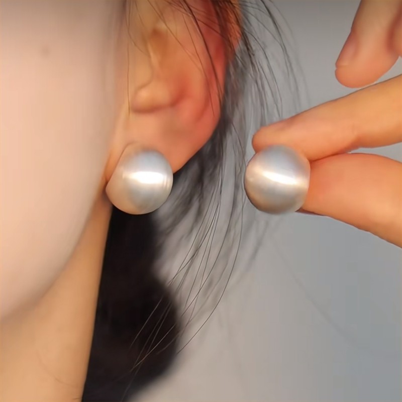 极简风蚊香盘耳夹~弧形耳夹女潮高级感轻奢耳环无耳洞气质耳夹