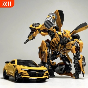 兒童變形玩具超大大黃蜂手辦擎汽車機器人模型金剛男孩禮物合金