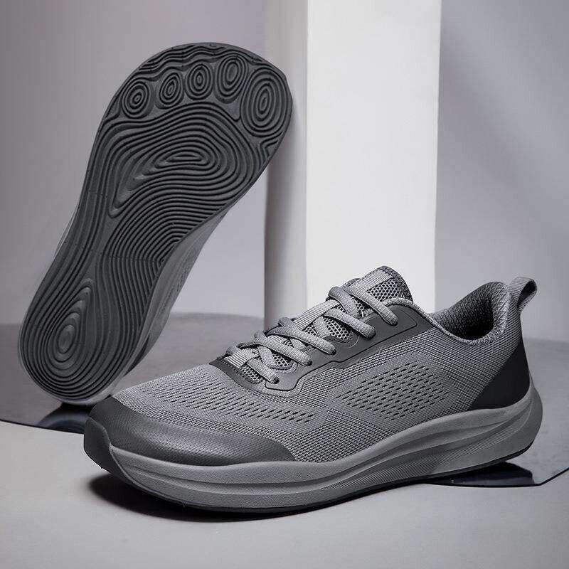 爱马宽楦鞋宽头鞋飞织运动鞋男青年潮鞋透气轻便跑步鞋四季单男士