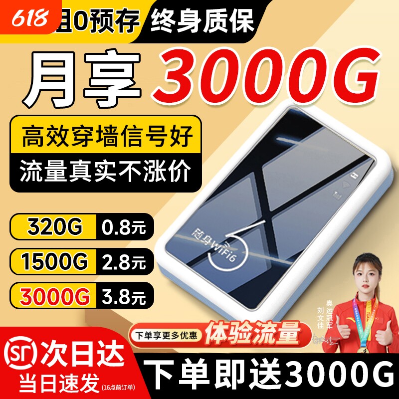 智能wifi移动无线wifl6便携式免插卡2026新款路由器全国通用流量wi-fi车载宽带4g高速网络智能上网卡车载wifi