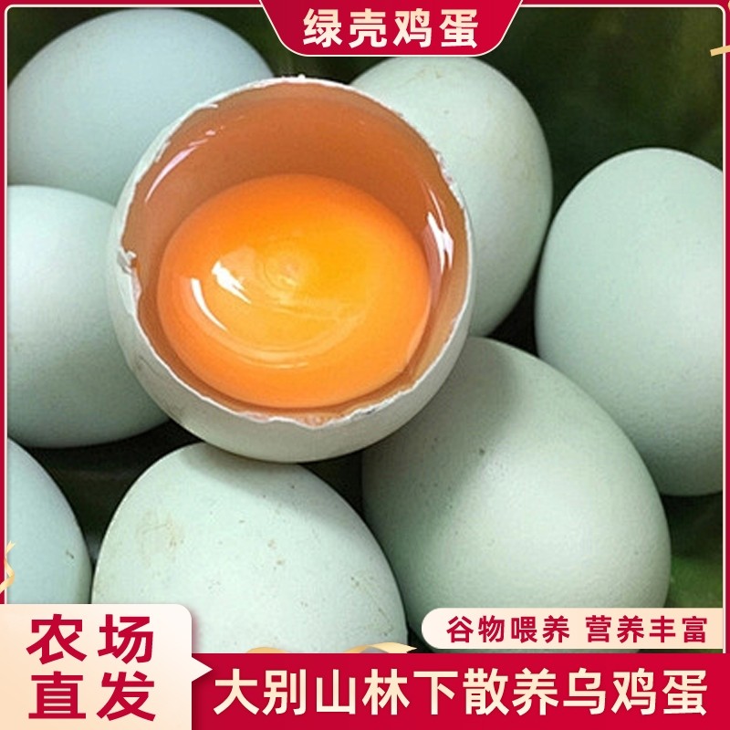 乌鸡蛋正宗农家散养20枚湖北大别山虫草鸡蛋新鲜谷物蛋绿壳土鸡蛋