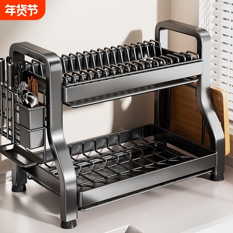 厨房置物架碗碟碗盘碗柜沥水架家用多功能放碗架碗筷收纳盒收纳架,厨房/烹饪用具,碗架,淘宝优惠券,粉丝福利购,淘宝优惠卷