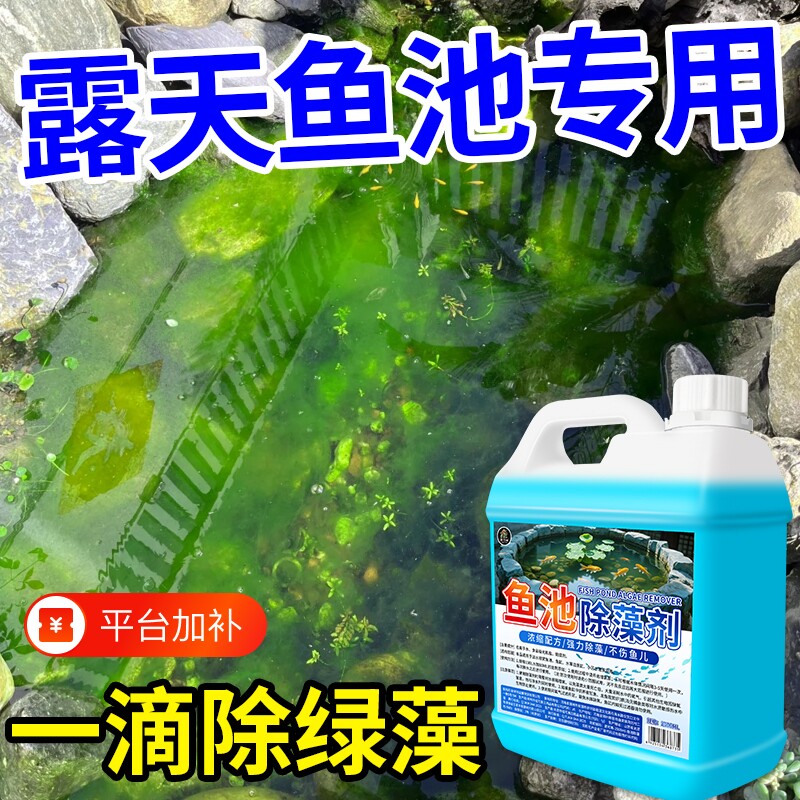 鱼池除藻剂去绿水绿藻水质净化剂净水不伤鱼水质净化剂青苔清除