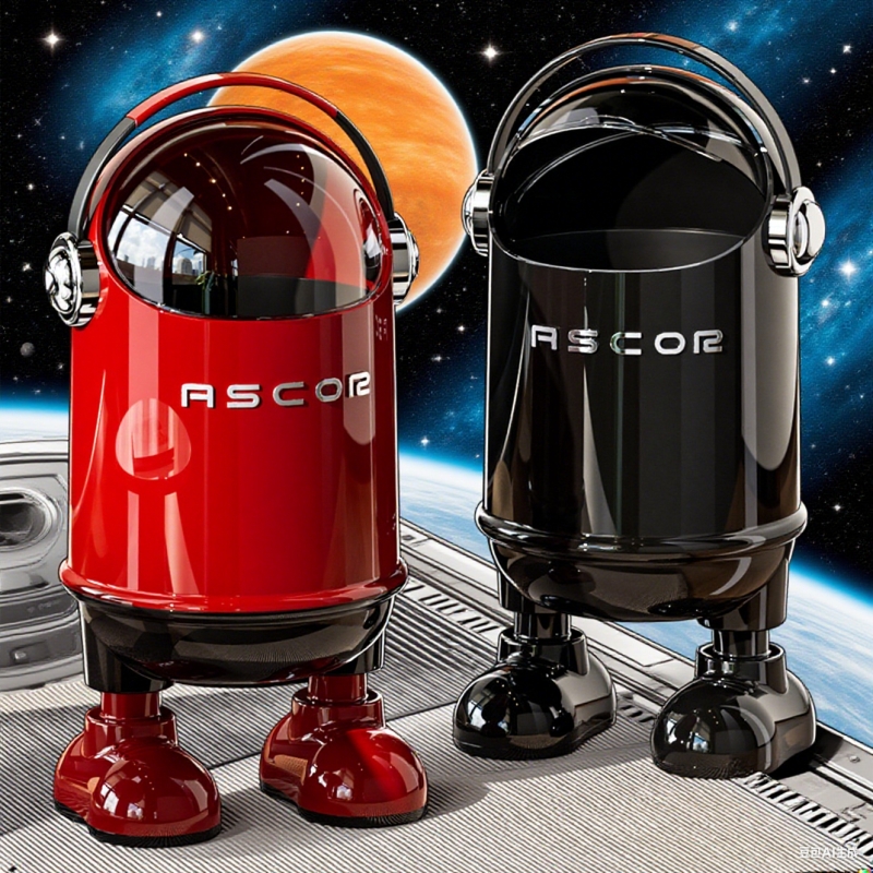 全网首发】太空人家用创意垃圾桶