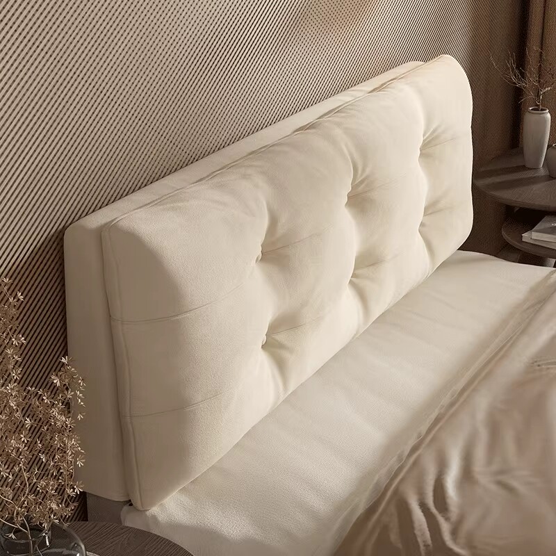 床头靠垫绒布靠背双人大靠背床头榻榻米床上靠枕自粘可定