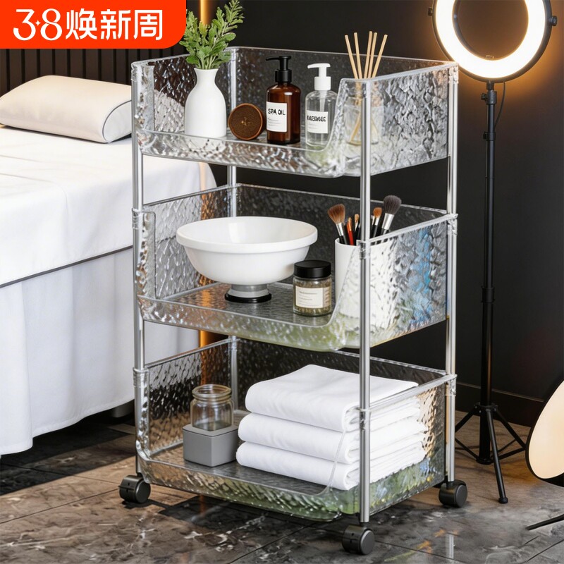 美容院专用仪器手推车多功能美容院小推车皮肤管理可移动置物架