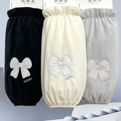 加宽加大羽绒服袖套女秋冬办公室防脏套袖学生上班防污护袖口袖头