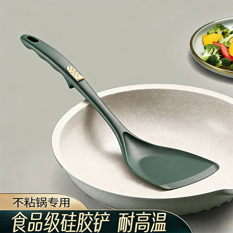 硅胶锅铲耐高温铲饭不粘锅专用铲家用炒菜铲子长柄铲勺饭勺食品级