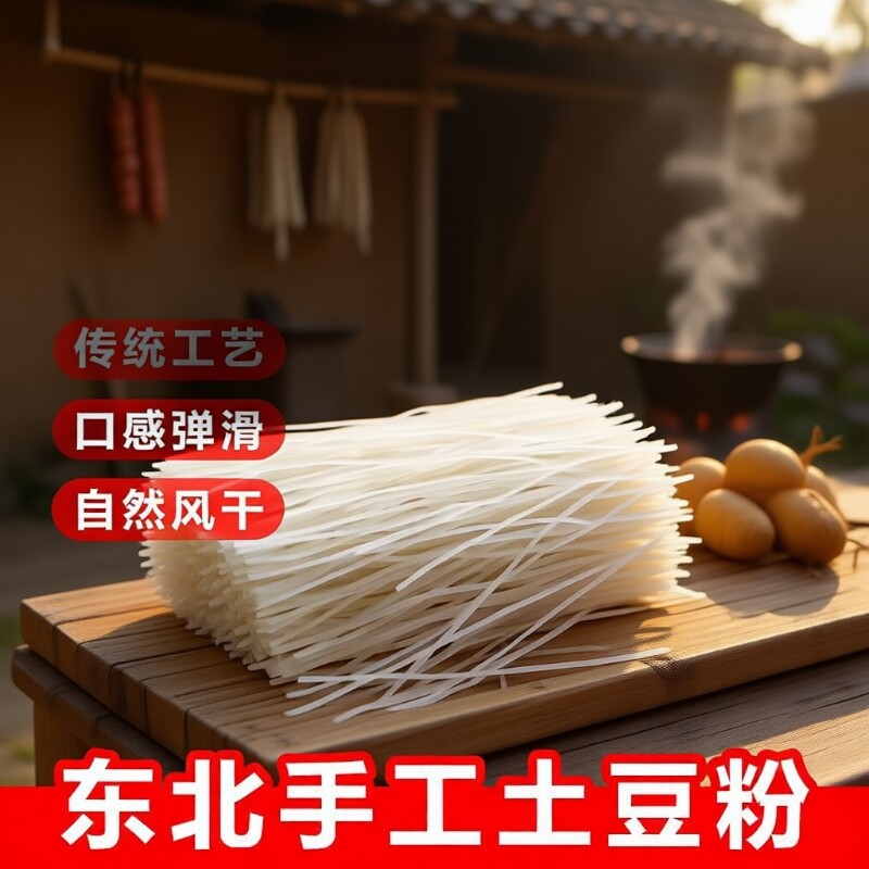 东北土豆粉条5斤马铃薯粉条炖白菜火锅粉丝农家手工特产粉条