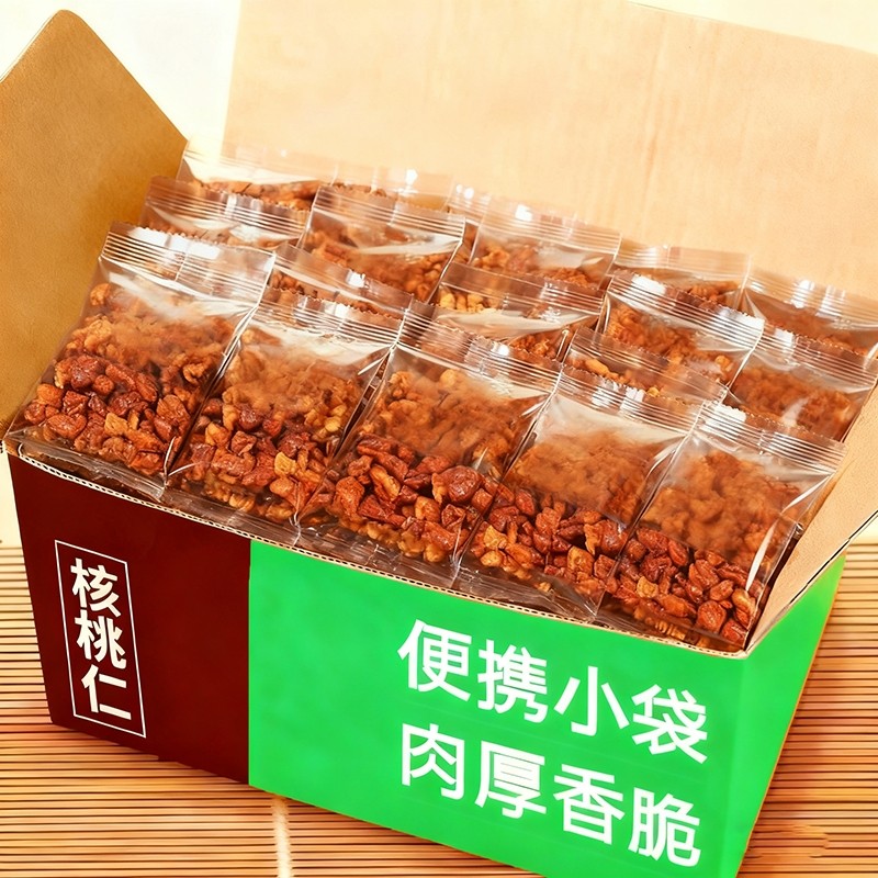 新货核桃仁碎仁独立小包装核桃炒熟零食年货食品椒盐好吃袋装去皮