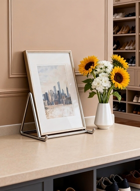 不锈钢相框支架画框展示架