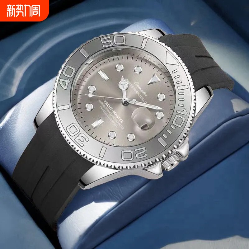 男士机械表全自动镂空夜光日历男表潮流防水腕表商务运动两用石英