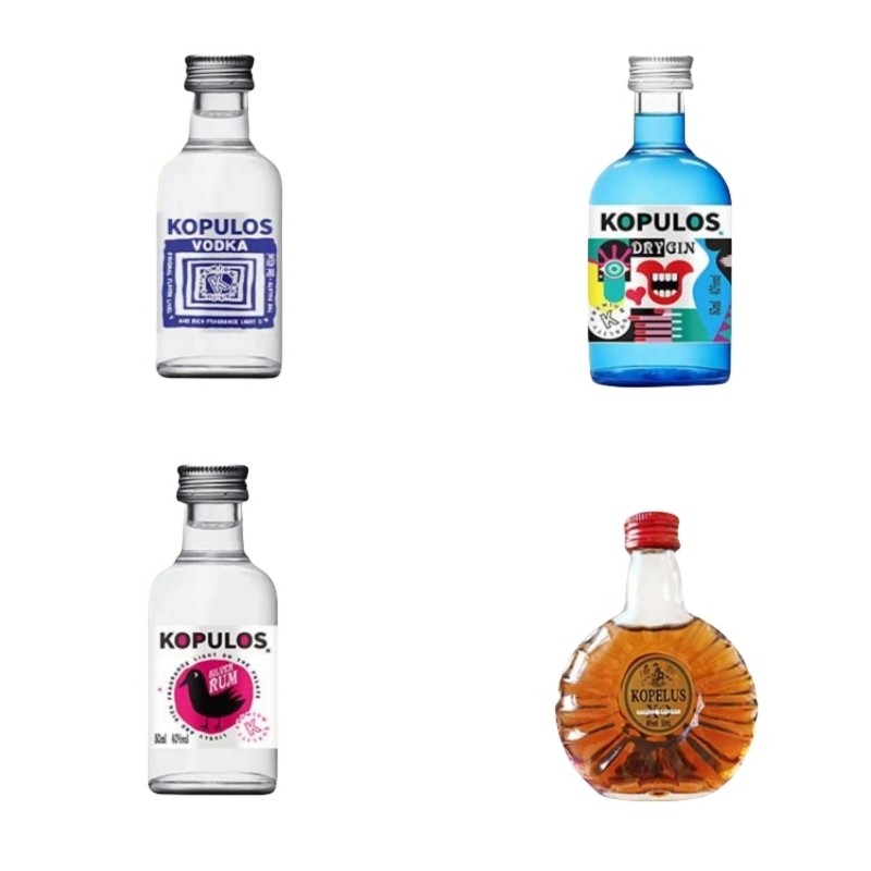 调酒基酒套装小瓶便利店白兰地xo伏特加组合微醺小酒鸡尾酒