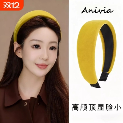 高级感赫本风海绵发箍女2025新款