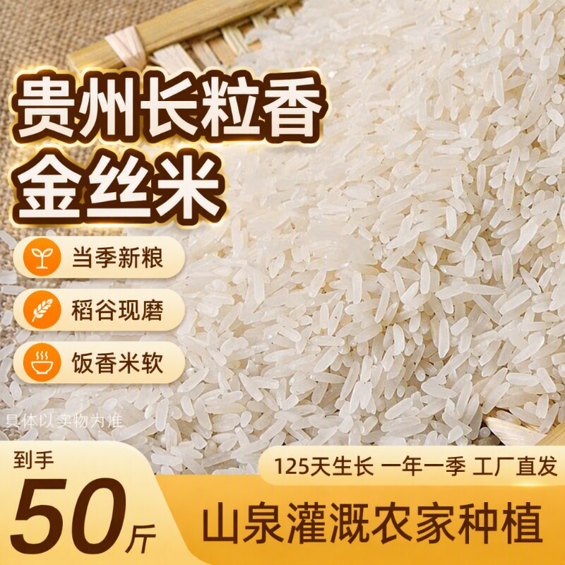 贵州高山金丝米斤长粒香米糙米批发梯田稻谷一级水稻优质2025新米