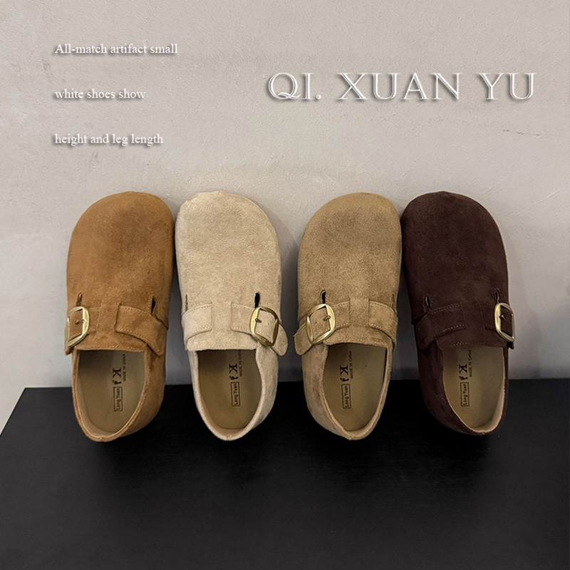 勃肯鞋一脚蹬秋款厚底女式单